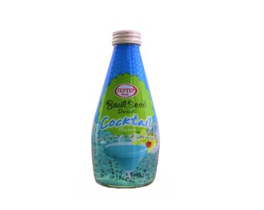 Teptip Basil Seed Drink 290Ml Cocktail Pack Of 12